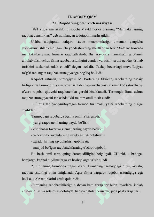 M.PORTER USLUBIYATIGA KO’RA O’ZBEKISTONNING RAQOBAT USTUNLIGI..docx 6