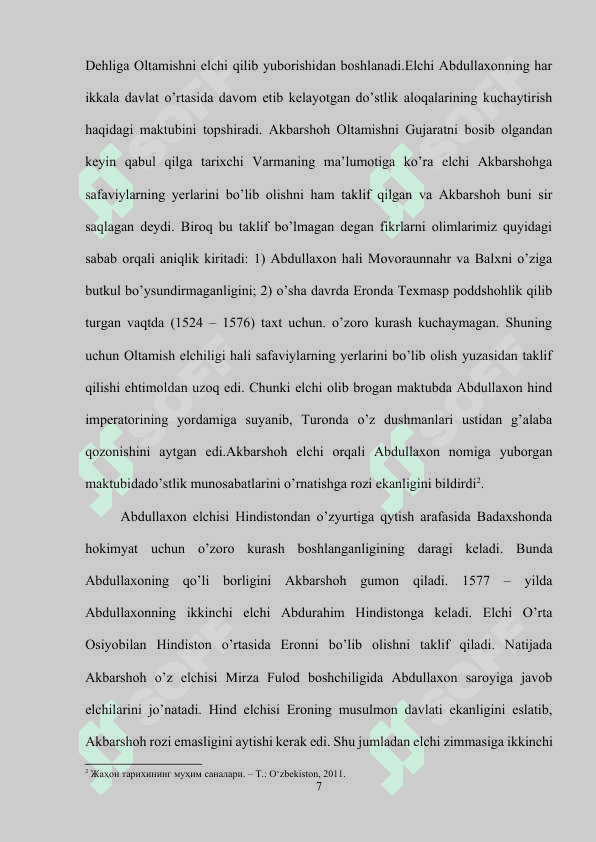 SHAYBONIYLAR VA BOBURIYLAR O’RTASIDAGI DIPLOMATIK MUNOSABATLAR..docx 6
