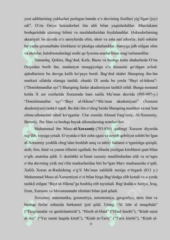 ARABLAR BOSQINIDAN SO’NG MOVAROUNNAHR VA XUROSONDA IJTIMOIY-IQTISODIY HAYOT..docx 8
