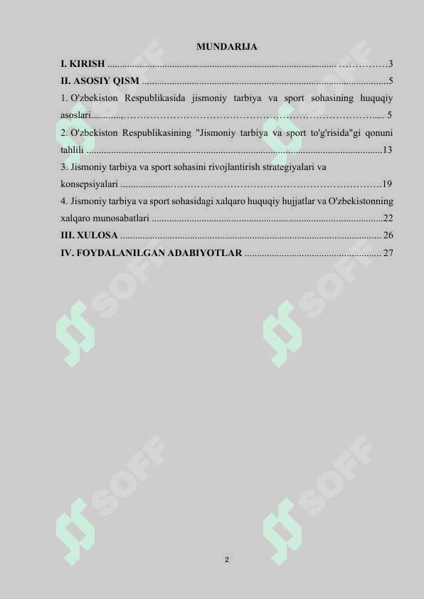 jismoniy tarbiya va sportga oid huquqiy me'yoriy hujjatlar 2