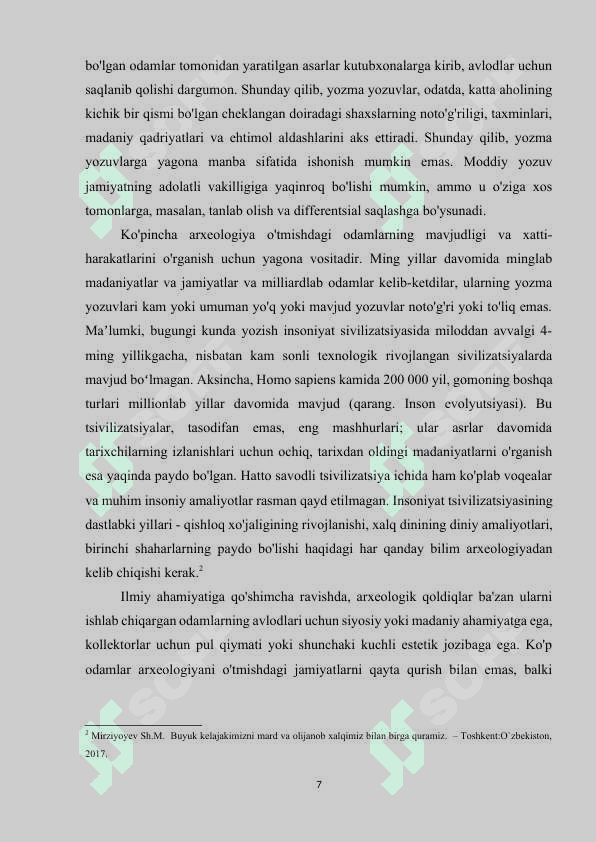 O’LKAMIZ TARIXINI O’RGANISHDA ARXEOLOGIYA FANINING TUTGAN O’RNI VA AHAMIYATI.docx 7