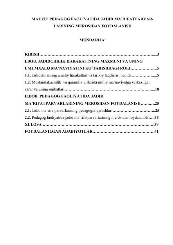 PEDAGOG FAOLIYATIDA JADID MARIFATPARVARLARINING MEROSIDAN FOYDALANISH.docx