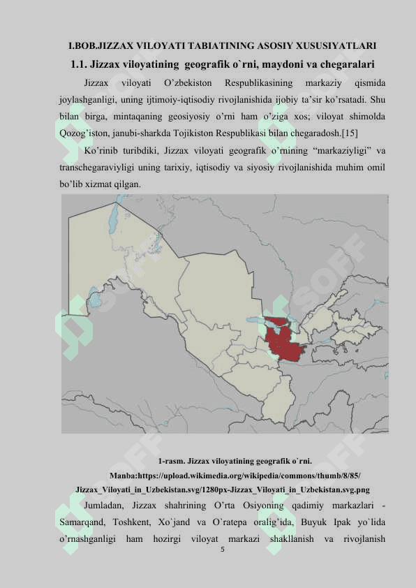 Jizzax viloyatining iqdisodiy-geografik tavsifi 5
