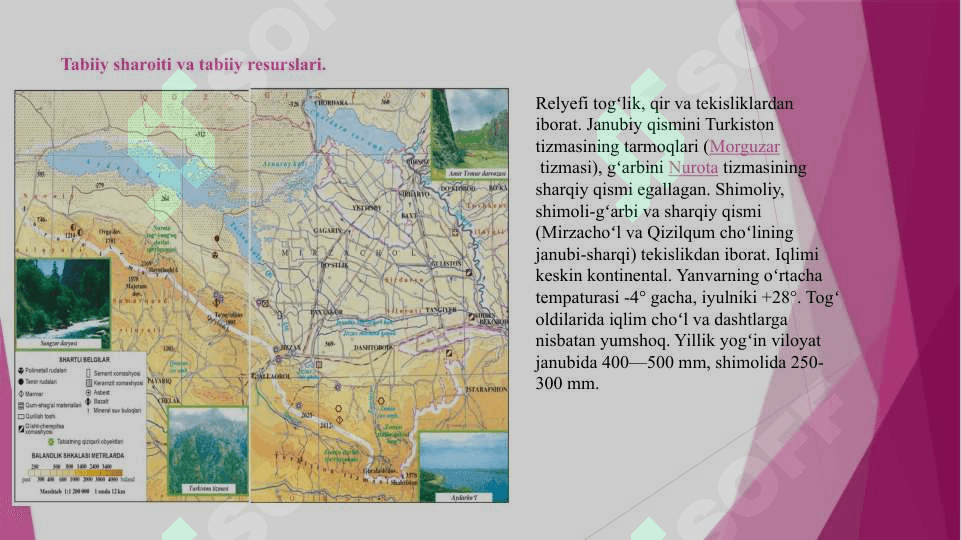 Jizzax viloyatining iqdisodiy-geografik tavsifi 7