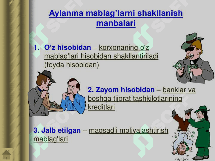 Aylanma fondlar. Korxona aylanma mablag`lari. 5