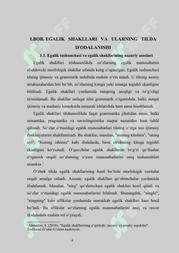 Egalik shakllarini o‘qitish usullari kurs ishi 4