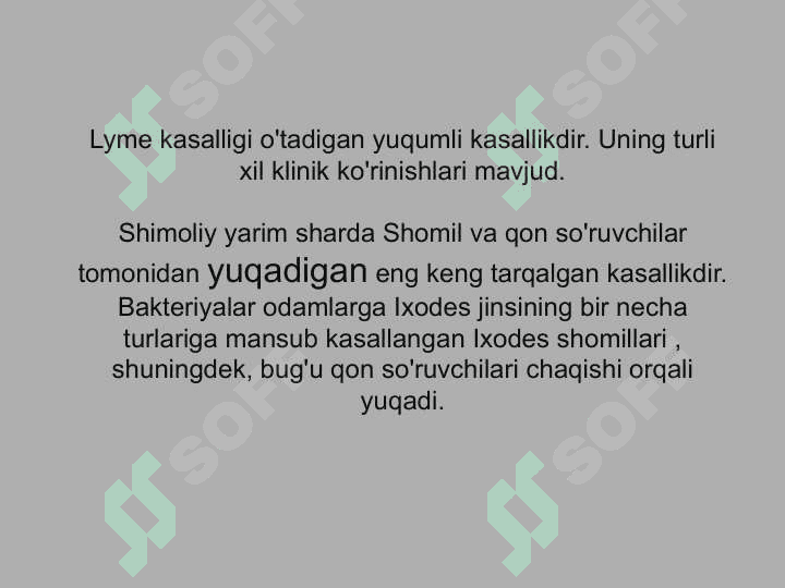 Lyme borreliosis Layme kasalligi 3