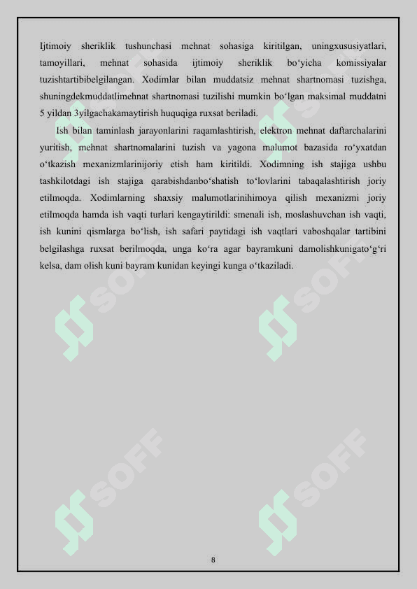 Mehnat munosabatlari tartibga solishda davlatning roli 8