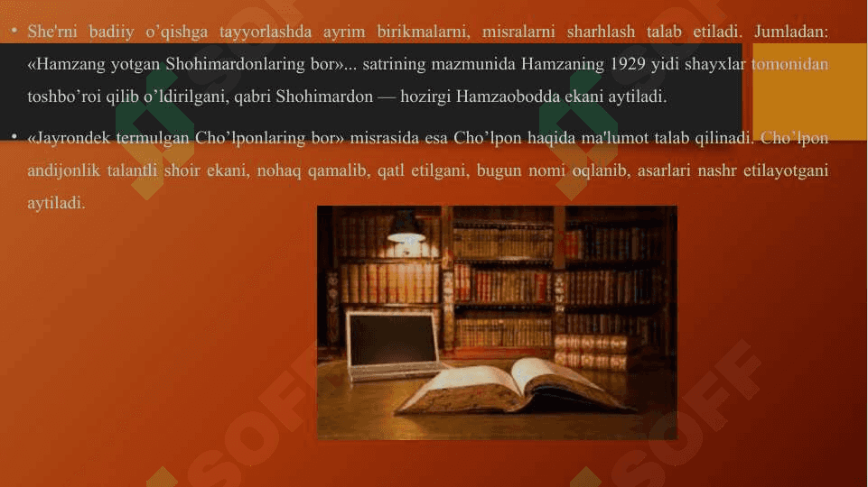 BARMOQ SHER TIZIMI HAQIDA 8