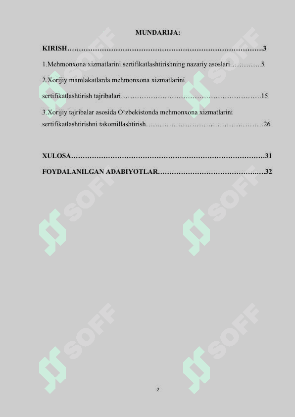 MEXMONXONA XIZMATLARINI SERTIFIKATLASHTIRISHNING XORIJIY TAJRIBALARI 2