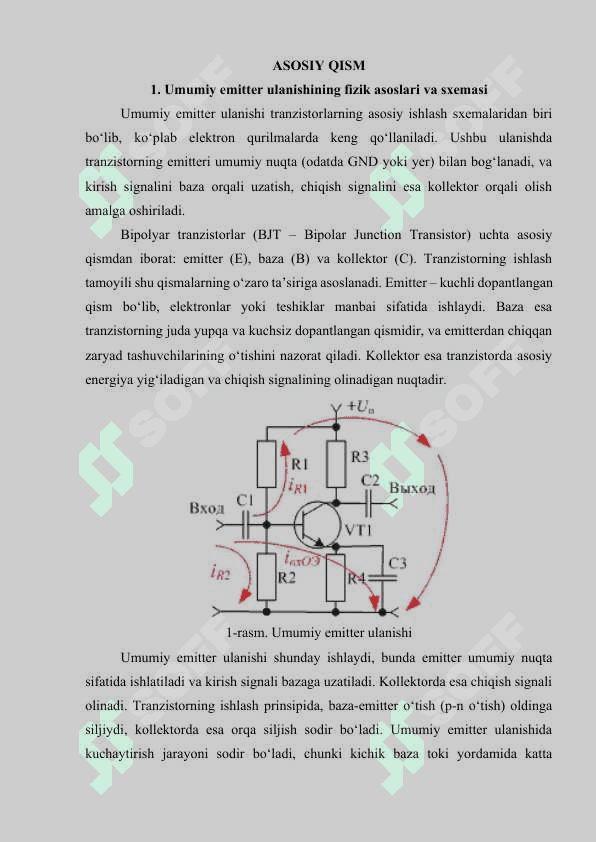 Umumiy emitter ulanishidagi kuchaytirgichlar 4