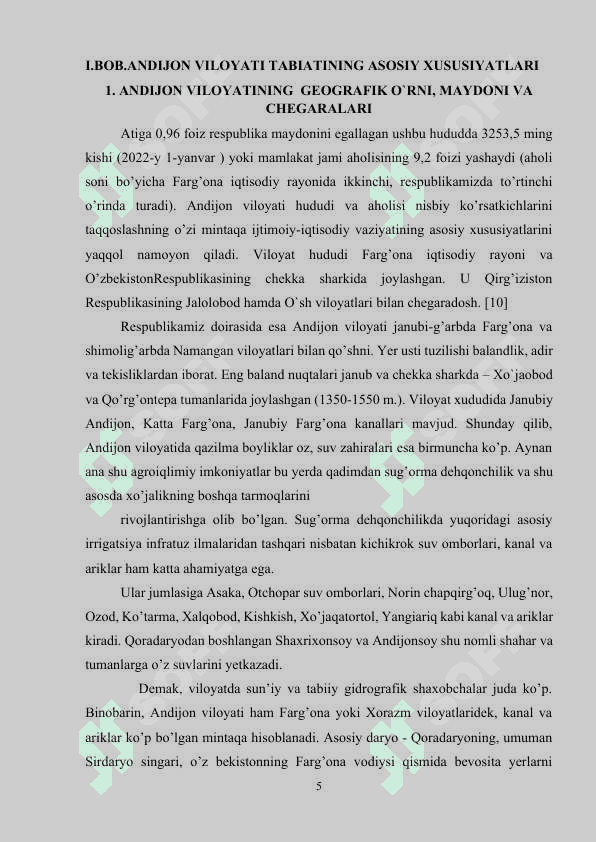 Andijon viloyatining iqtisodiy-geografik tavsifi 5