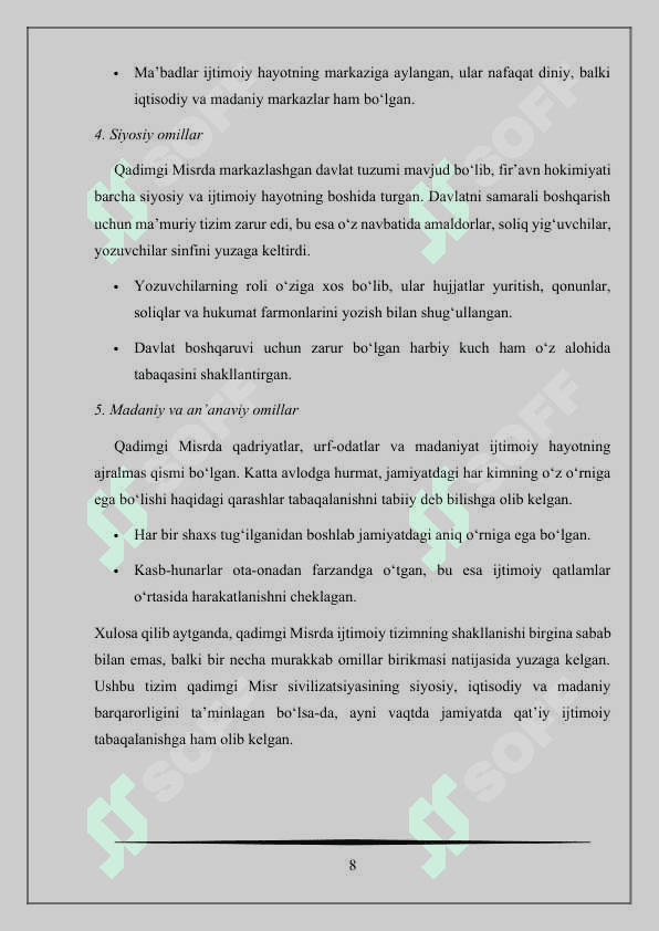 QADIMGI MISRNING IJTIMOIY TIZIMI 8