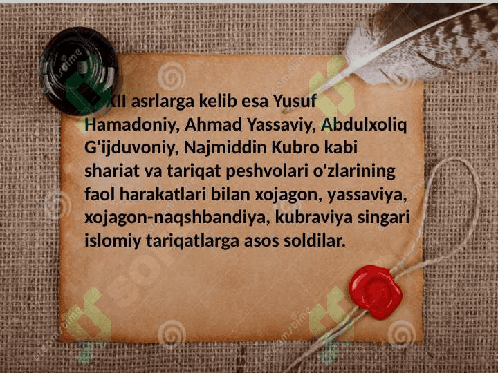 Ahmad Yassaviy hayoti va ijodi 7
