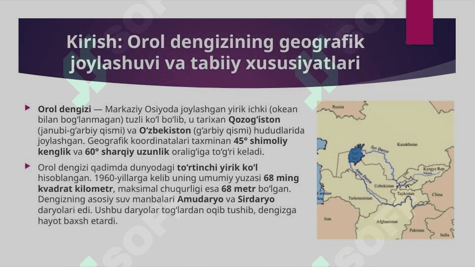 Orol dengizi muammosi 3