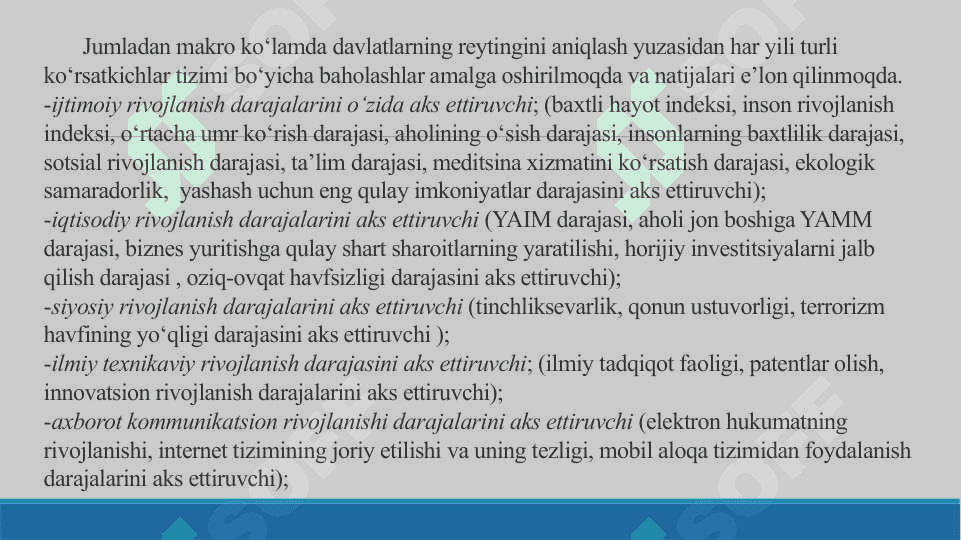 Zamonaviy iqtisodiyotda Reyting baholash o’rni”mavzusida taqdimoti 3