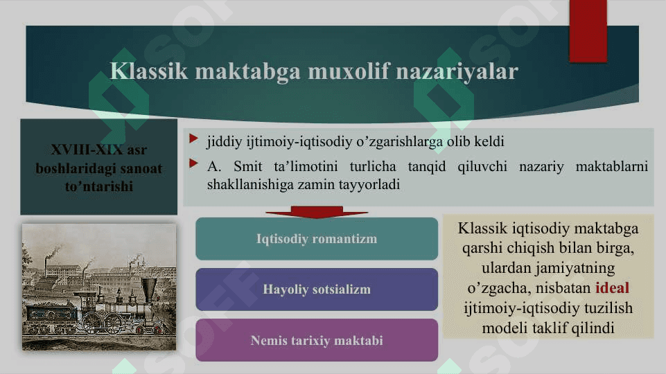 Klassik iqtisodiy maktabga  muxolif g‘oyalar 3