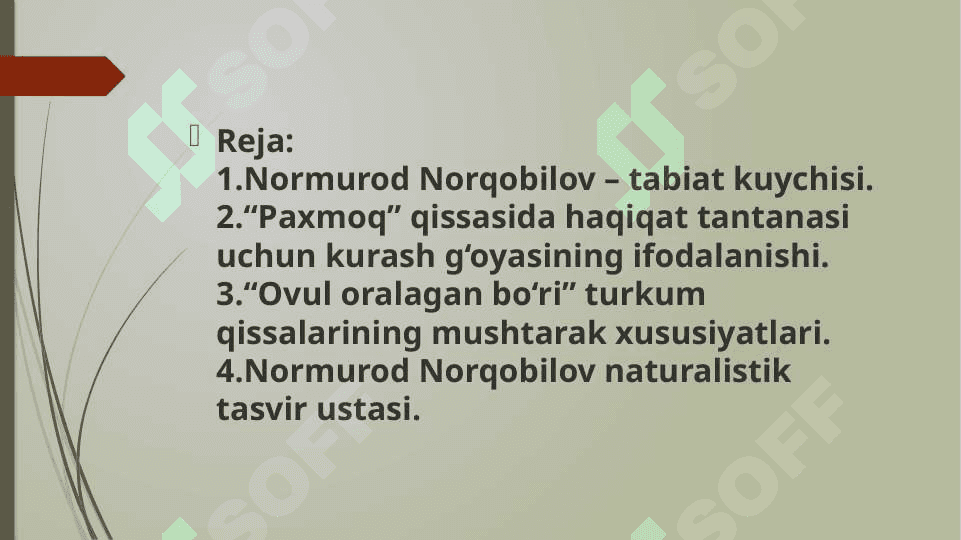 NORMUROD NORQOBILOV - INSON VA TABIAT MUNOSABATLARI KUYCHISI 2