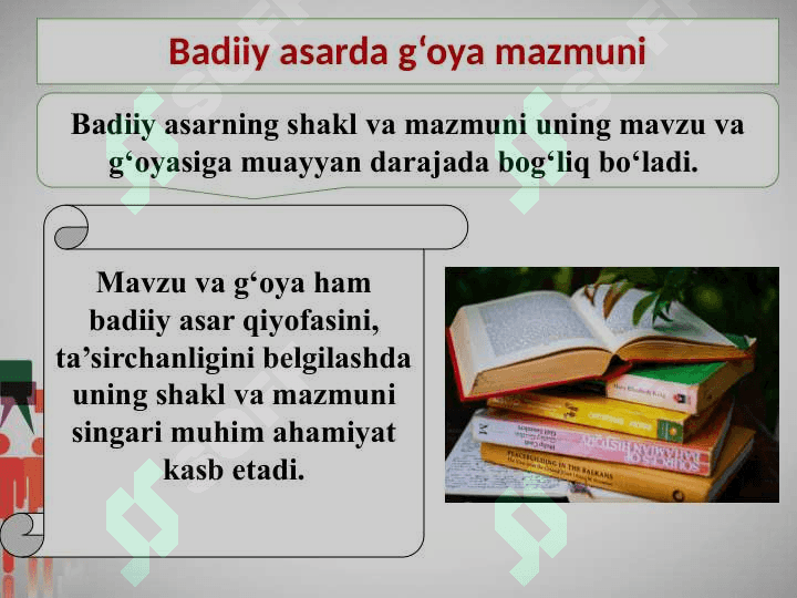 Badiiy asarda g’oya 3