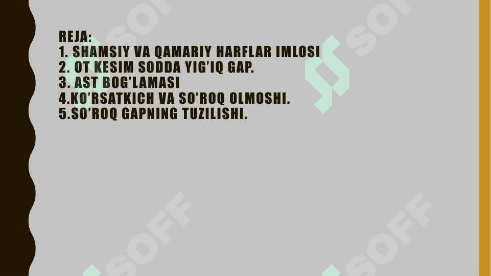 Shamsiy va Qamariy harflar imlosi 2