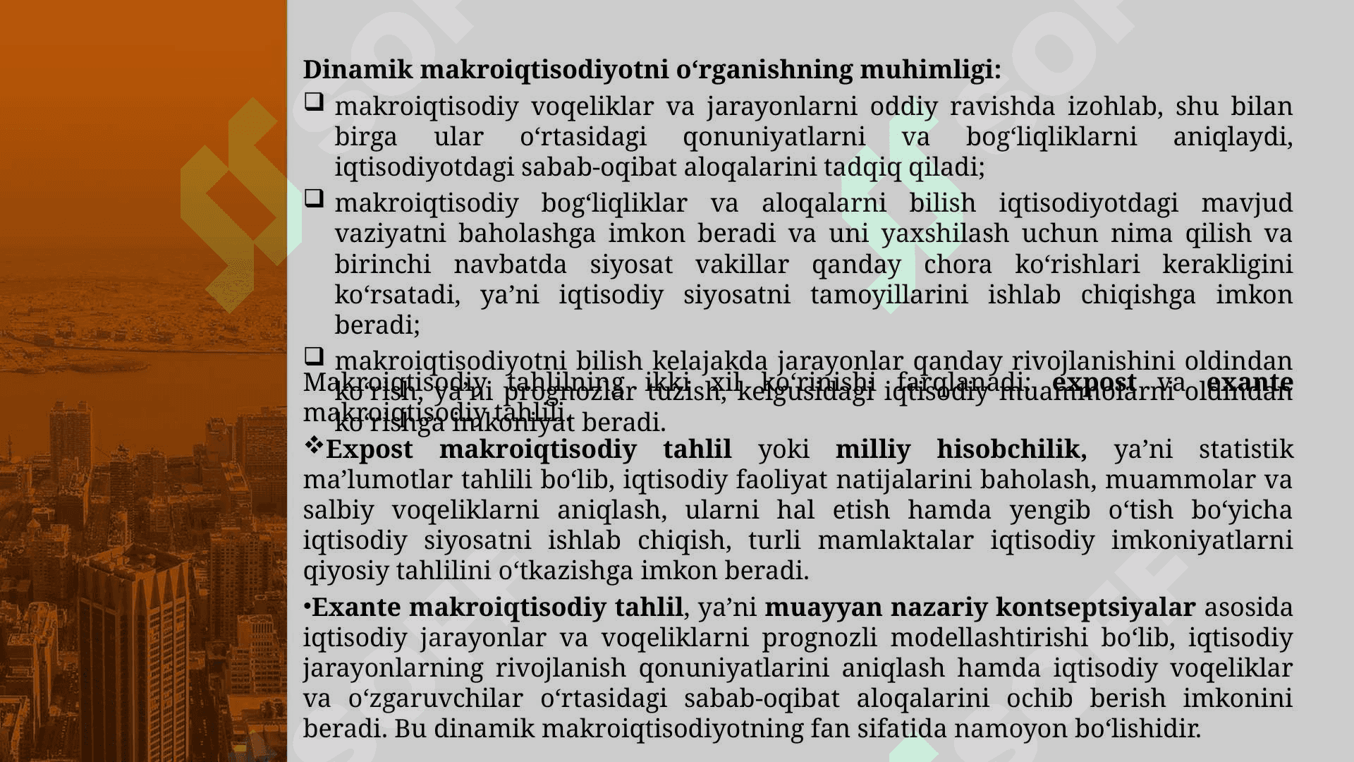 DINAMIK MAKROIQTISODIYOT 6