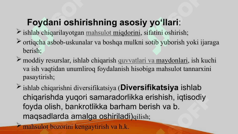 Raqobatlashgan bozorda firma foydasini maksimallashtirish 8