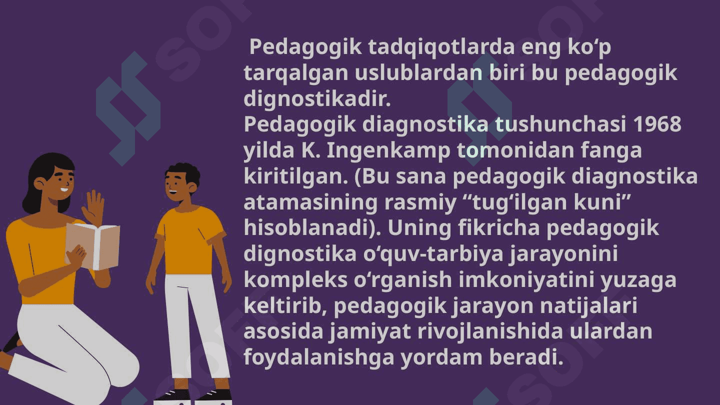 Pedagogik diagnostika 8