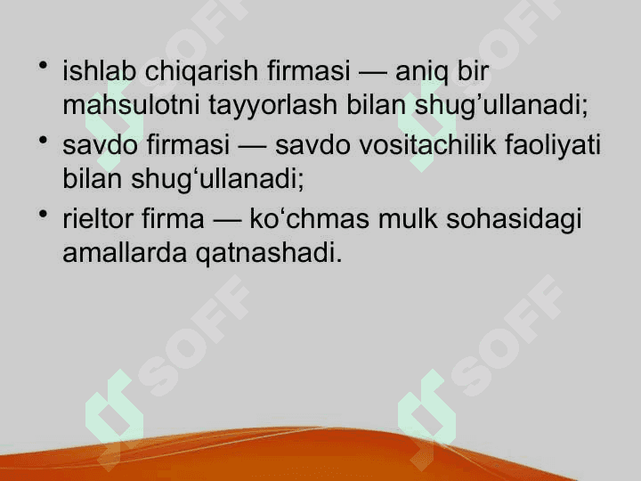 Firma va ularning tashkiliy iqtisodiy asoslari 5