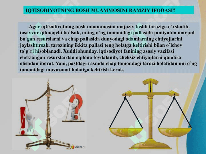 NANOIQTISODIYOT VA UNING BOSH MASALASI 6
