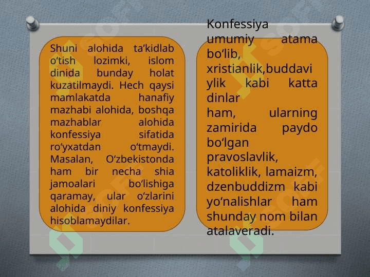 O‘ZBEKISTONDA FAOLIYAT YURITUVCHI  DINIY TASHKILOTLAR 4