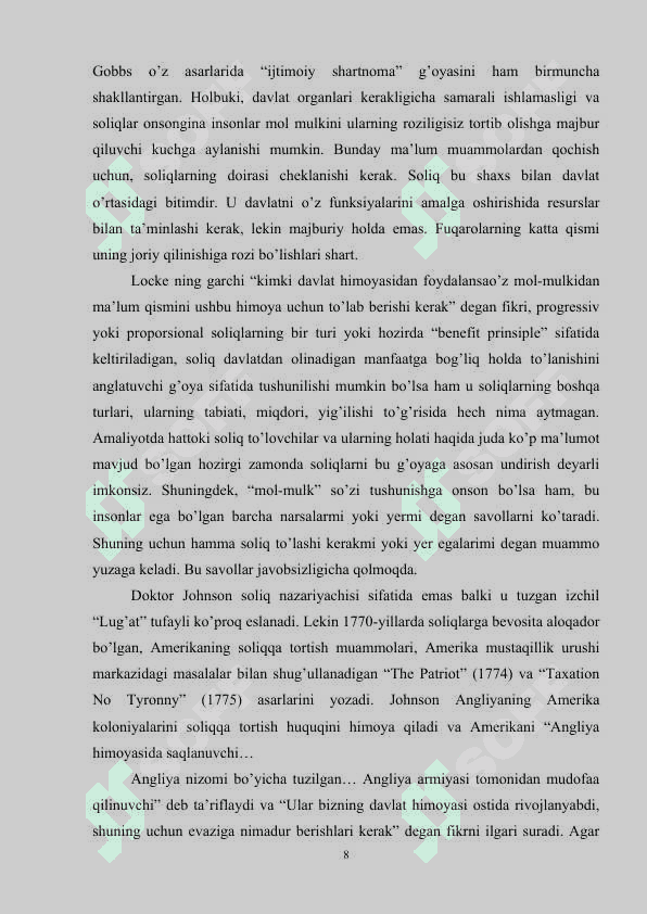 O'ZBEKISTON RESPUBLIKASIDA MAVJUD SOLIQLAR VA ULARNING SOLIQ SOLISH BAZALARI 7
