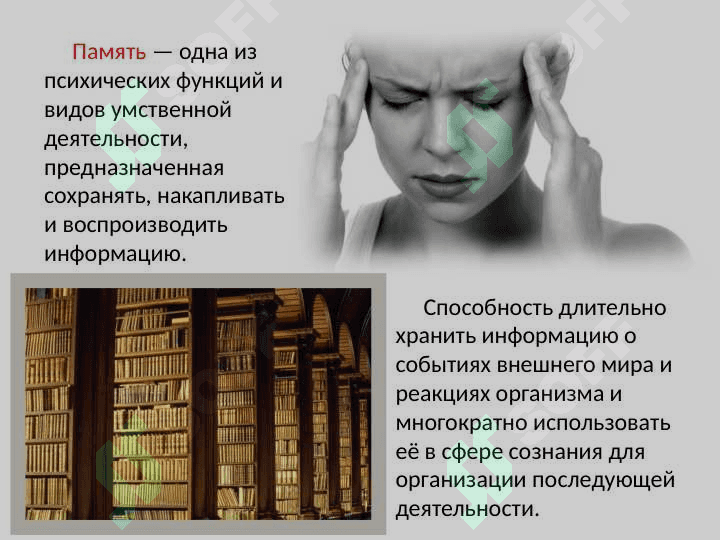 Общее понятие о памяти 3