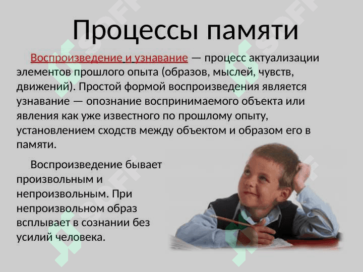 Общее понятие о памяти 7
