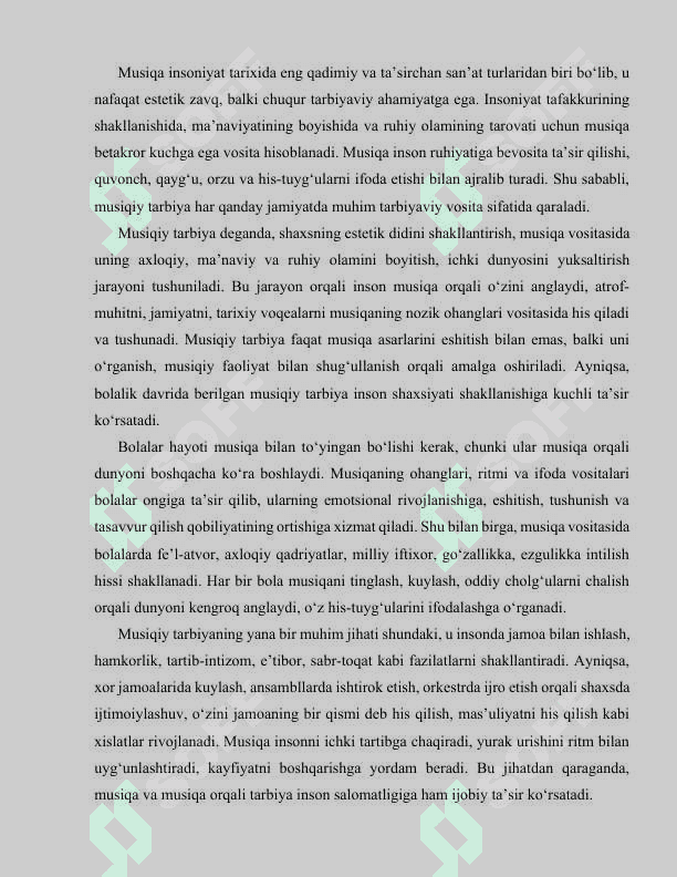 Musiqiy tarbiyaning ahamiyati 3