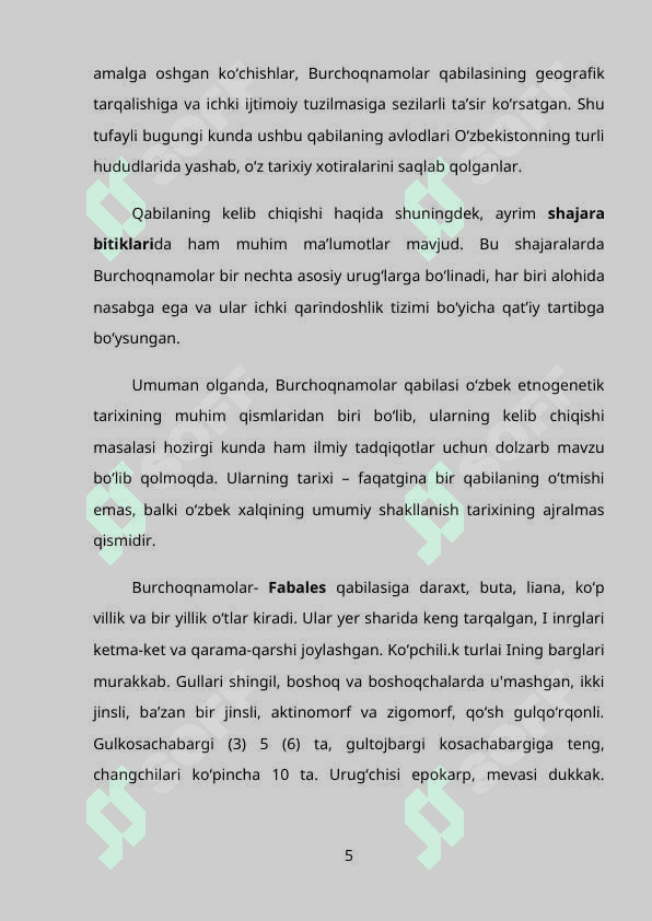 Burchoqdoshlar 5