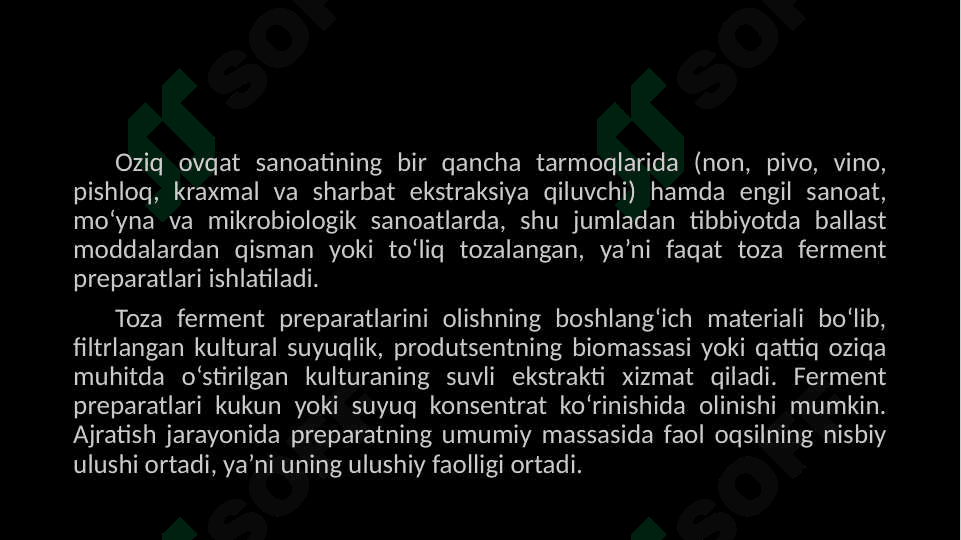 Mikroorganizimlardan oqsil ajratib olish 4