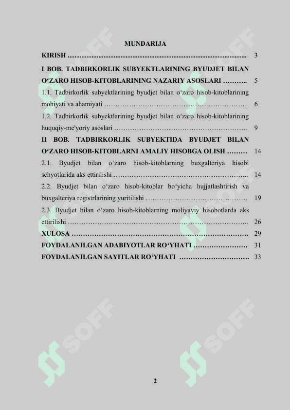 Tadbirkorlik Subyektlarining Byudjet Bilan Oʻzaro Hisob-Kitoblari 2
