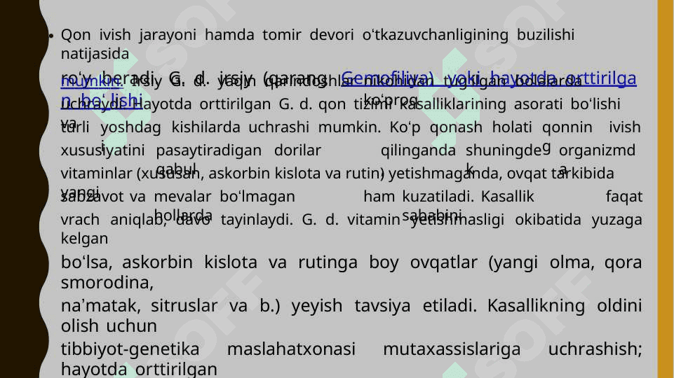 Gemoragik diatez (DVS) sindiromi 3