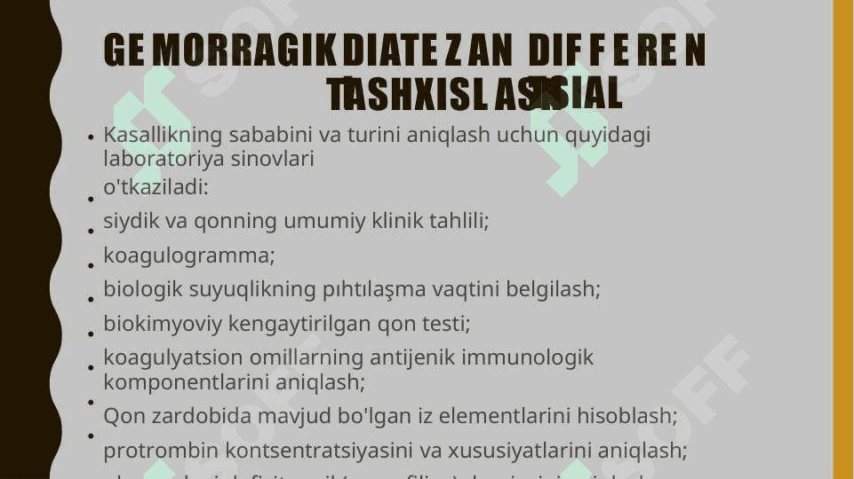 Gemoragik diatez (DVS) sindiromi 7