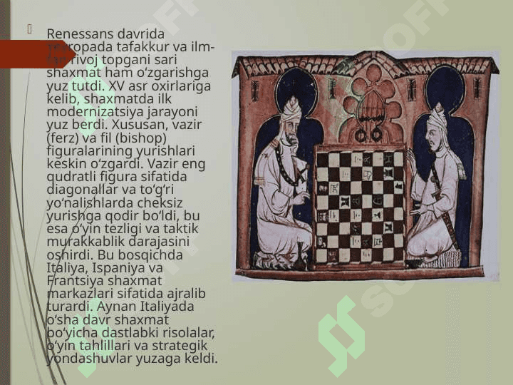 Yevropada shaxmat taraqqiyoti. Johon chempionatlari 4
