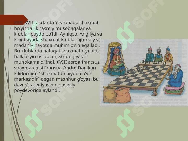 Yevropada shaxmat taraqqiyoti. Johon chempionatlari 5