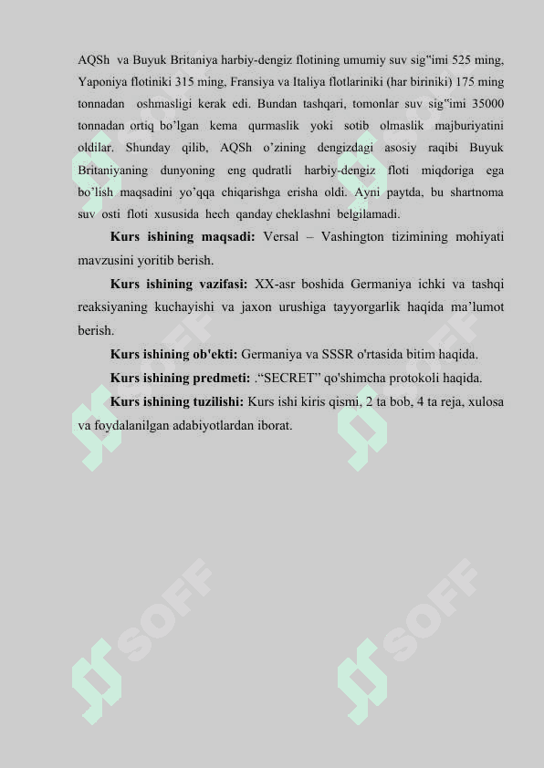 Versal vashington tizimining shakllanishi 3