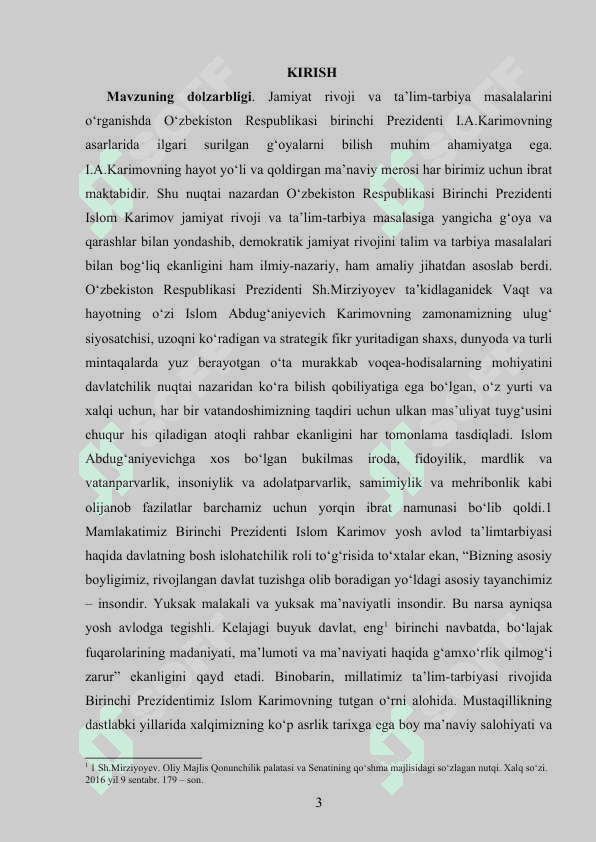 Prezident SH.M.Mirziyoyev asarlarining ta'limiy tarbiyaviy ahamiyati. 3