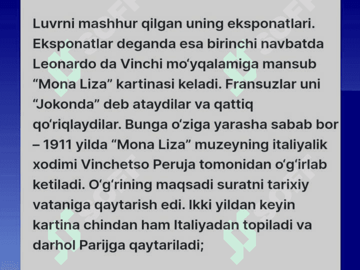 Jahon muzeylari . Jaxon muzeylari ppt pptx 7