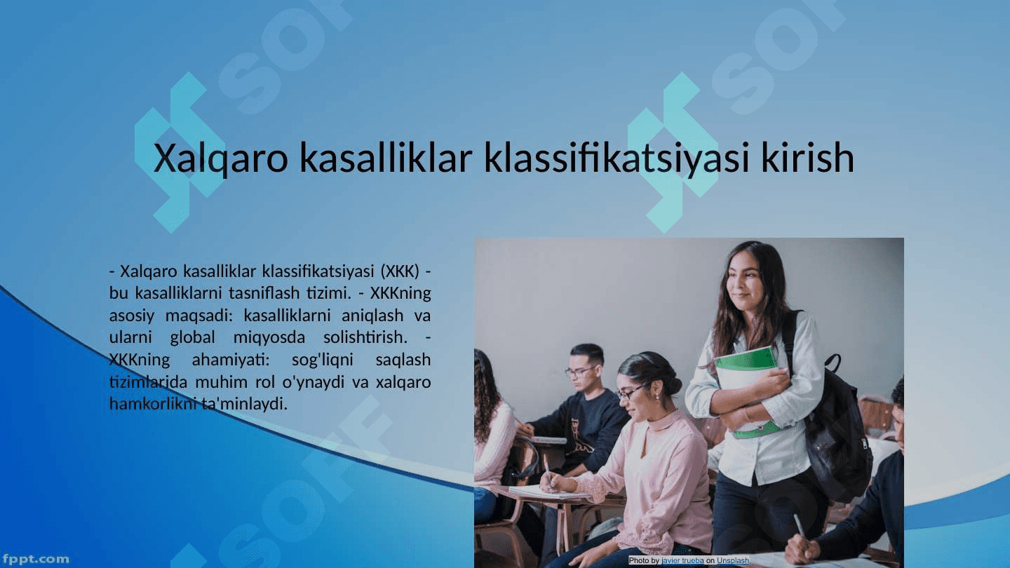 Aholi kasallanishlari ko‘rsatkichlari va ularni hisoblash. Xalqaro kasalliklar klassifikatsiyasi 7