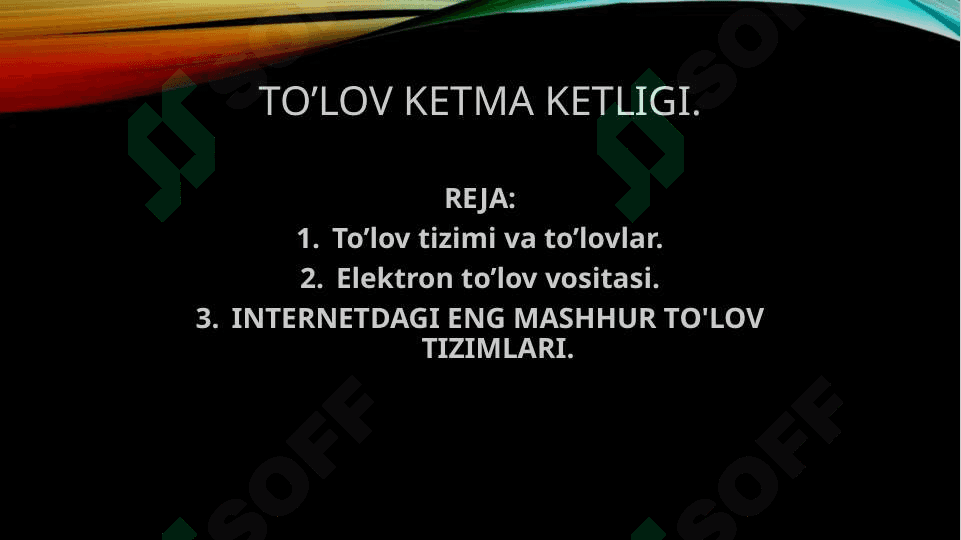bank ishi To’lov ketma-ketligi pptx 2