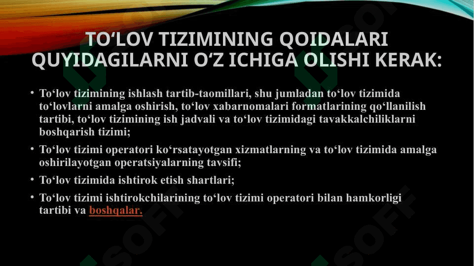 bank ishi To’lov ketma-ketligi pptx 4