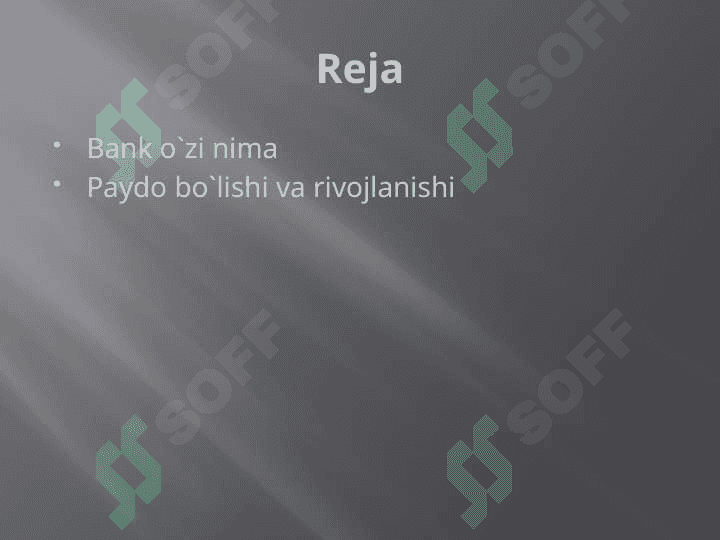 bank ishi Banklarning kelib chiqishi va bank tizimi  pptx 2