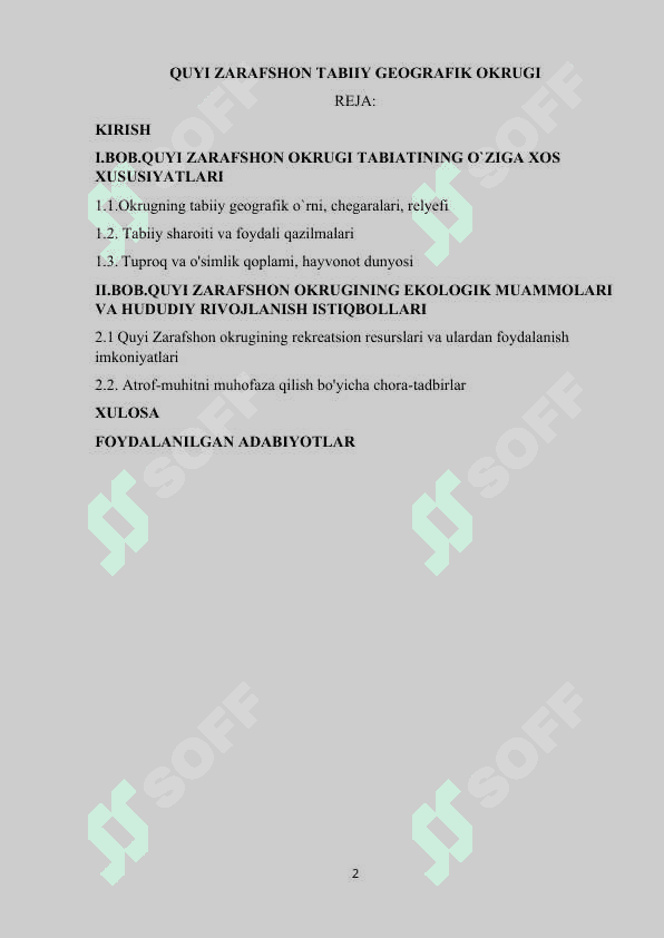 QUYI ZARAFSHON TABIIY GEOGRAFIK OKRUGI 2