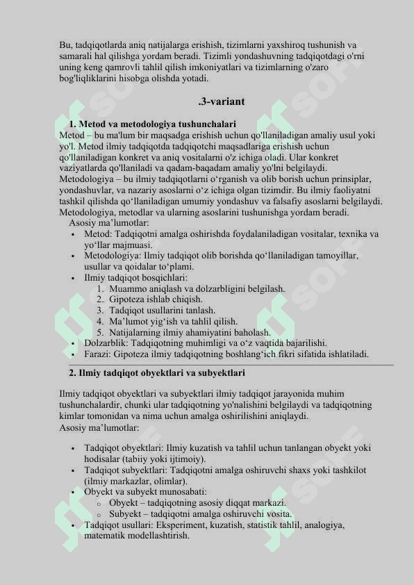 tadqiqot usullari 6